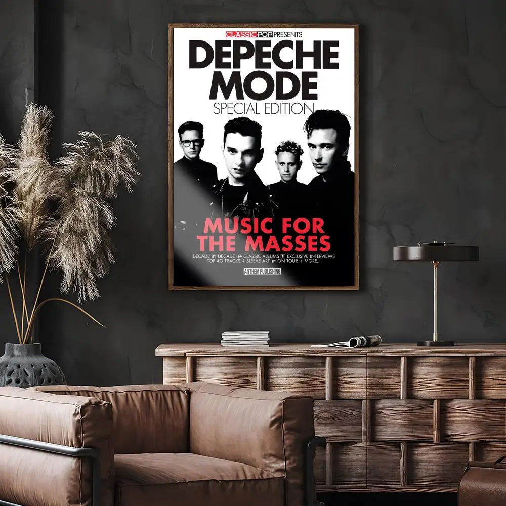 D-Depeche-M-Mode Band Painting Calligraphy Wall Art HD Canvas Oil Painting Posters Prints Home Bedroom Living Room Decor Gift