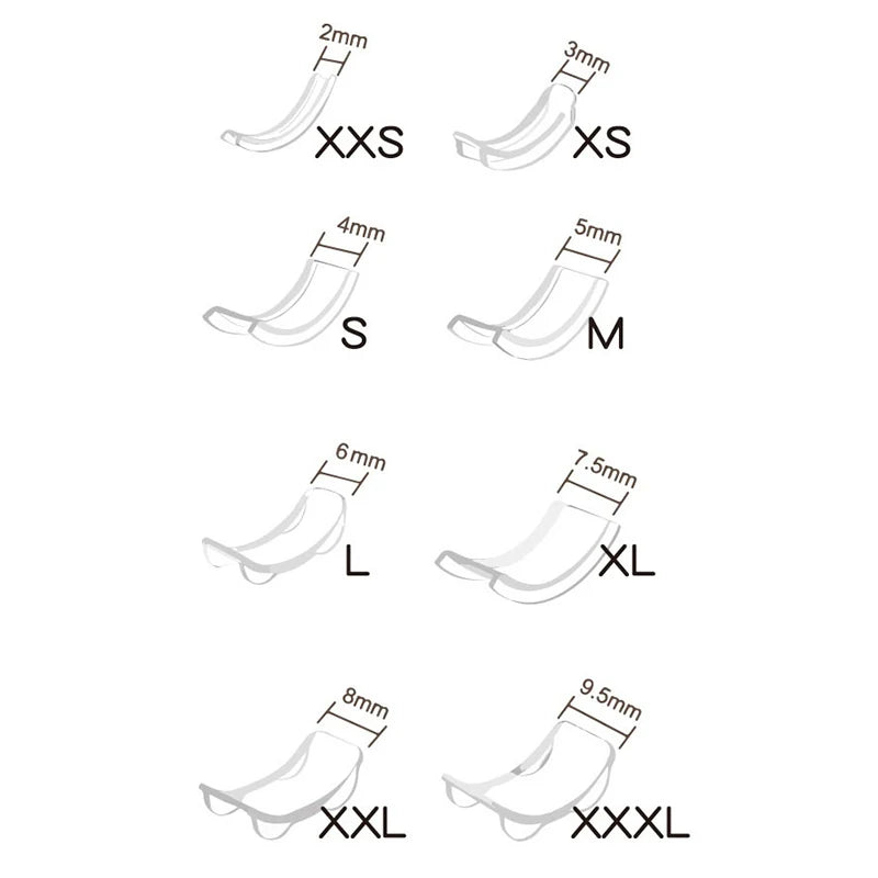 8pcs Silicone Invisible Ring Size Adjuster For Your Ring Tighten Reducer Ring Sizer Spacer Rings Guard