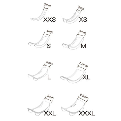 8pcs Silicone Invisible Ring Size Adjuster For Your Ring Tighten Reducer Ring Sizer Spacer Rings Guard