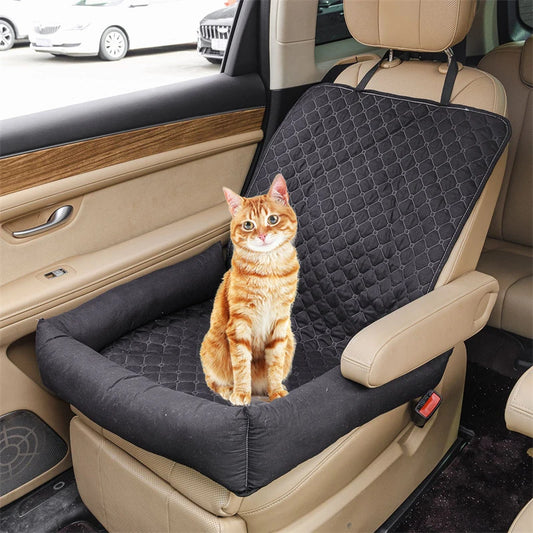 Dog Cat Pets Car Seat Cushion Outdoor Travel Hanging Bag Quilted Seat Pet Bed Car Nest Mat Comfortable Universal Car Accessories