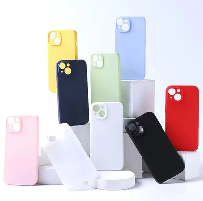 Liquid Silicone Phone Case for iphone 15 14 13 12 mini 11 16 Pro X XR XS Max 15 Plus Shockproof Soft Back Cover Cases