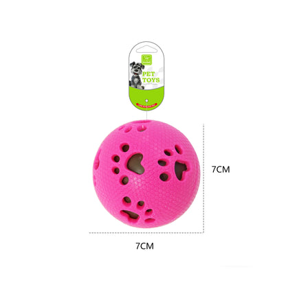TPR Elastic Toy Ball for Pets Chewable Sound-making Nteractive and Dog Training Dog Interaction To Relieve Boredom Dog Supplies