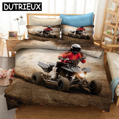 Motorcycle 3D Printed Bedding Set Duvet Covers Pillowcases Comforter Bedding Set Bedclothes Bed Linen