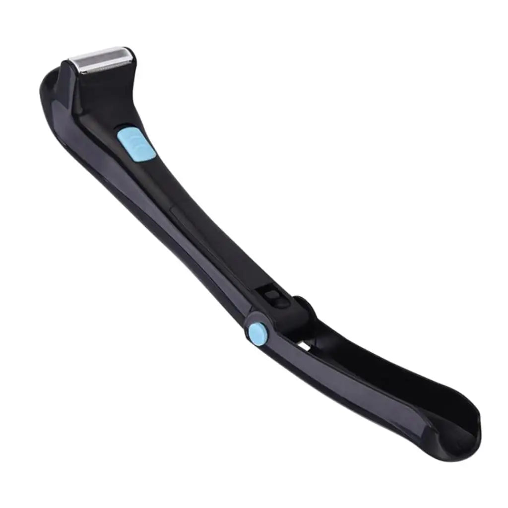 Electric Back Hair Shaver Hair Removal Body Shaving Tool Battery Powered Cordless Foldable Body Hair Trimmer Hair Removal Tool