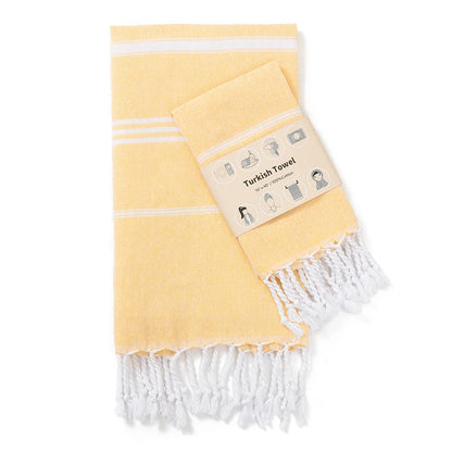 Premium Turkish Cotton Towels Soft and Luxurious Bath Hand and Face Towel Set Striped Towel Rectangular Tablecloth Bathroom set