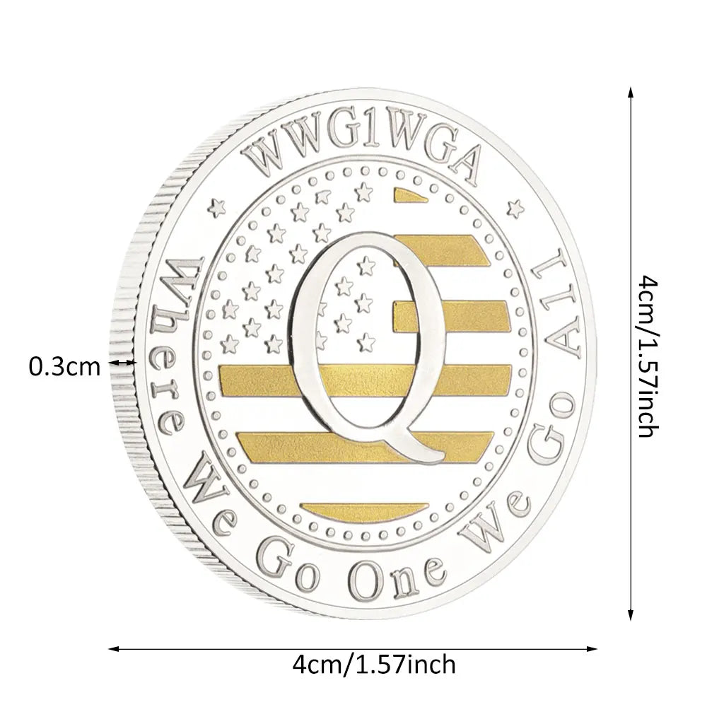 Where We Go One We Go All Commemorative Coins Usa Q Coins Collectible Coins Souvenirs Gift