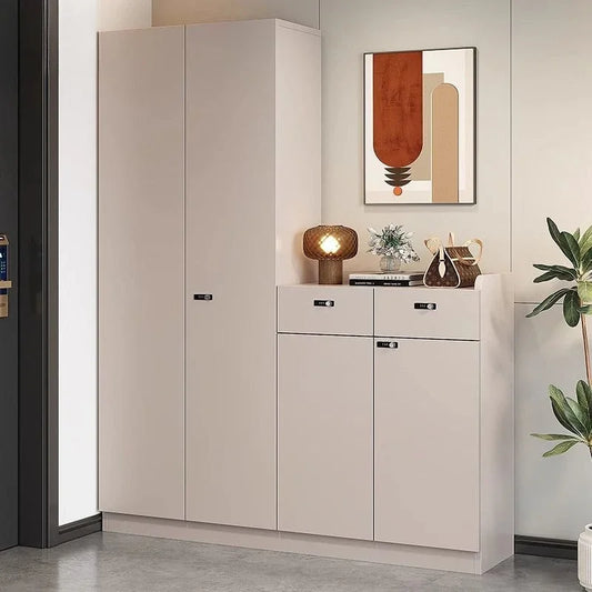 Shoe Storage Cabinet Wood Entryway Storage Store Organizer Display Rack Shelves Retail Display Rack Shelves for Retail Store