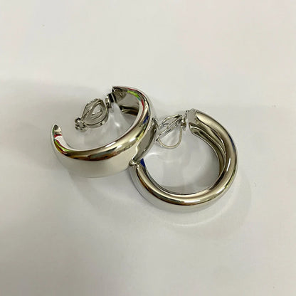 3.5 Cm Big Ball No Pierced Earclips Fashion Temperament Gold Plated Exaggerated Striped Round Clip Earrings for Women Party