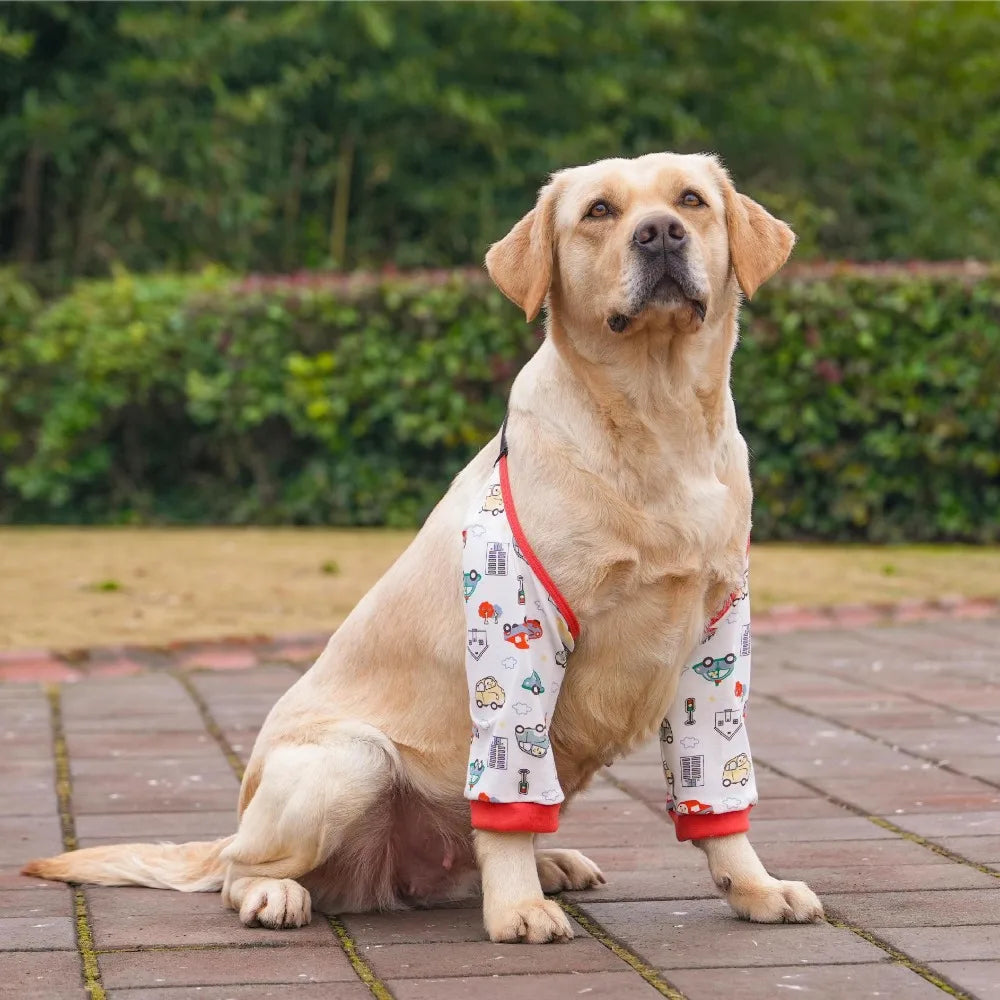 Cartoon Pattern Dog Elbow Sleeves Cotton Soft Dog Elbow Protector Shoulder Support Brace Pet Knee Pads For Puppy Dogs