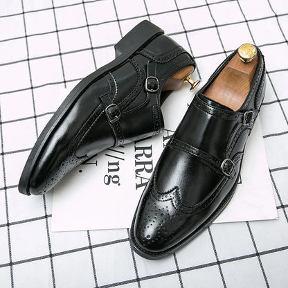 Formal Leather Shoes For Men Classic Casual Business Shoes Men High Quality Men's Dress Shoes Wedding Offcie Social Brogues Shoe