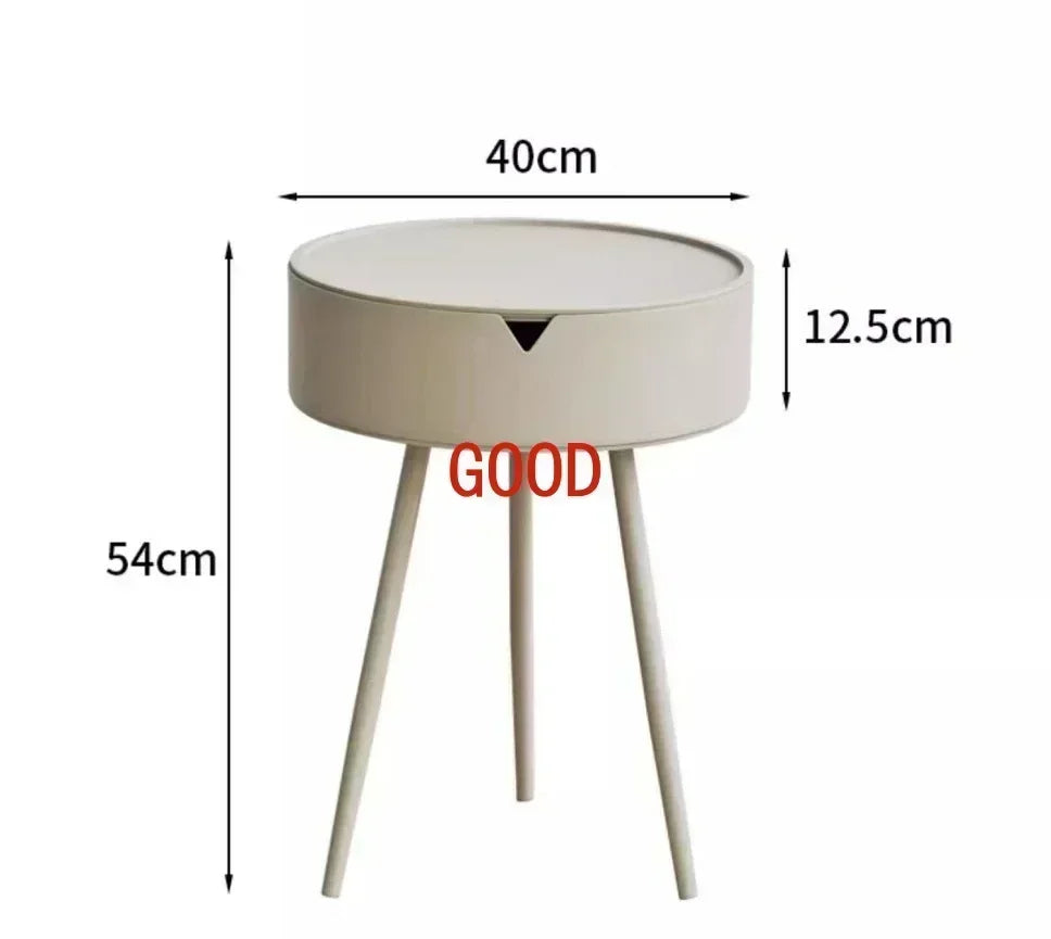 Modern Simple Bedroom Bedside Table Rental Room with Bed Side Table Storage Small Table