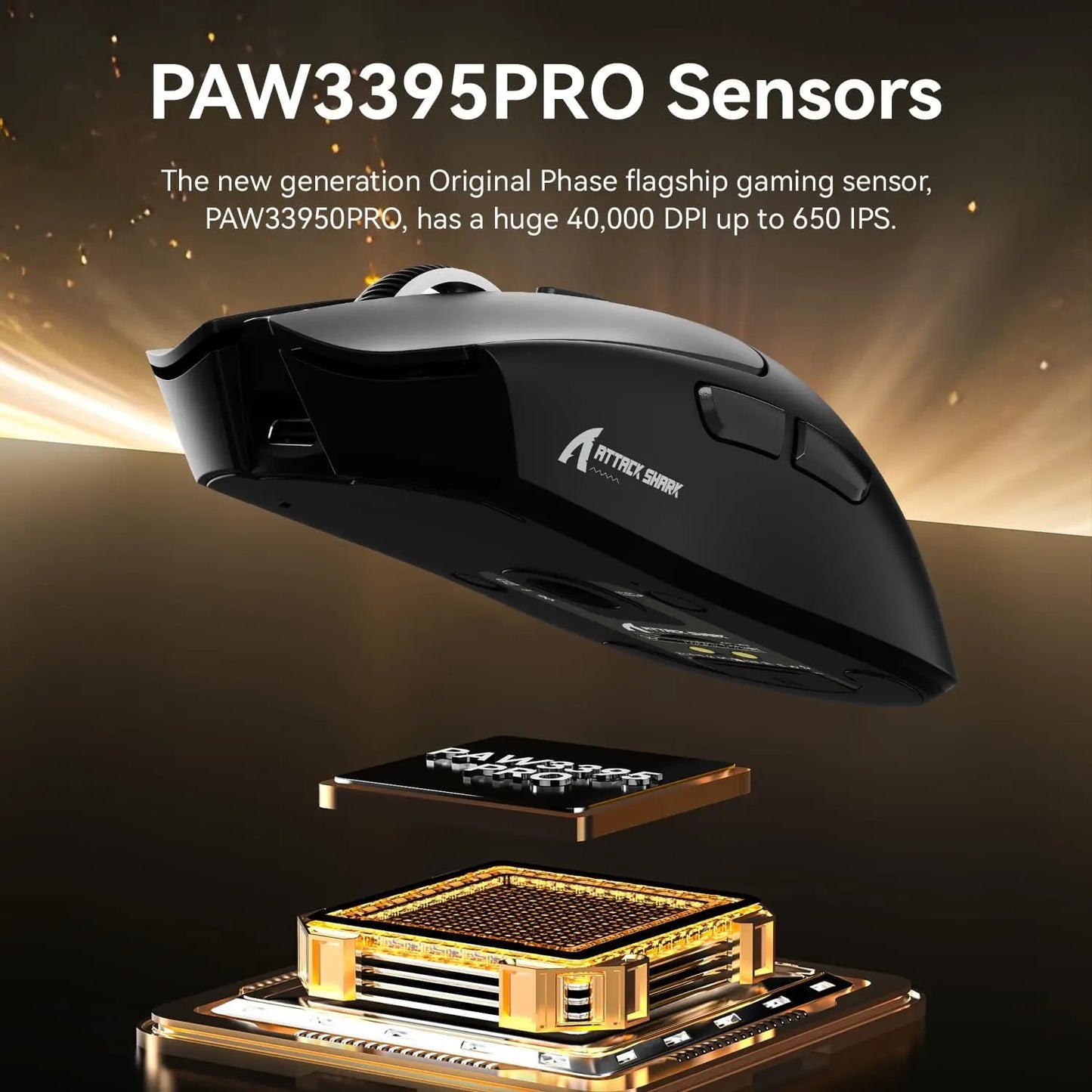 ATTACK SHARK X1 Superlight Wireless Gaming Mouse RGB Magnetic Charging Dock PAW3395PRO Sensor 40000DPI  Wireless Gaming Mouse