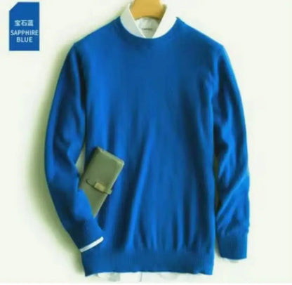 Cashmere Cotton blend sweater men pull homme 2025 autumn winter sweter clothes sueter hombre man pullover sweaters
