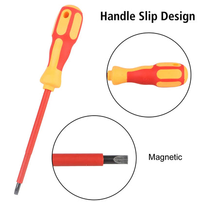Magnetic Screwdriver Set For Electrician Hand Tools Insulated Multifunctional Phillips Slotted Bits