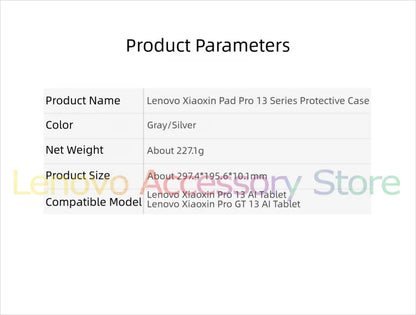 New Lenovo 13’’ Protective Folio Case 2026 for Lenovo Xiaoxin PadPro 13/ Pro GT 13-inch Tablet for Lenovo Idea Tab Pro Gen2 PU