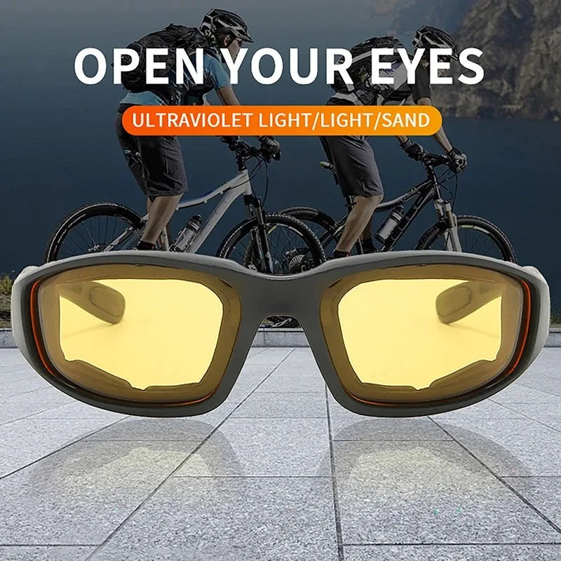 Outdoor Cycling Glasses, Eye Protection, Skiing Glasses, Cs Tactical Sunglasses, Sports Sponge Sunglasses Effectively Block 1pc