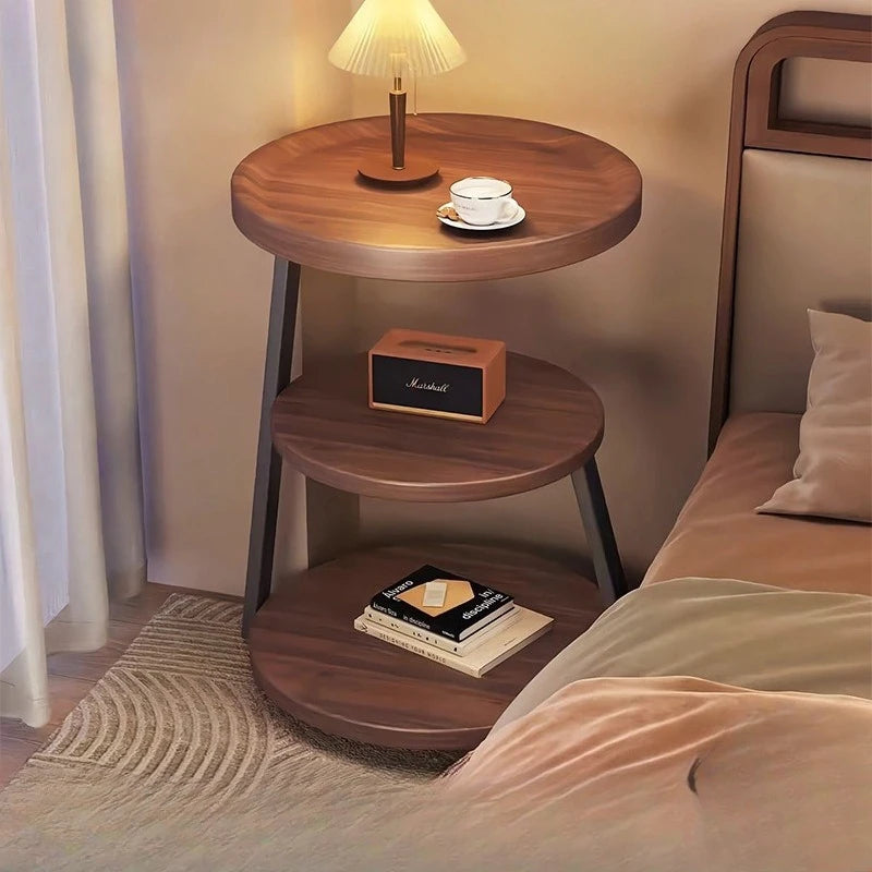 Coffee Table Vintage Multi Tier Small Round Side Table Bedside Nightstand Creative Designer Living Room Coffee Table Bedroom