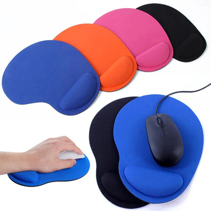 Mouse Pad with Wrist Support, Comfortable Mousepad with Smooth Wrist Rest Surface and Non-Slip PU Base for PC Laptop Office Home