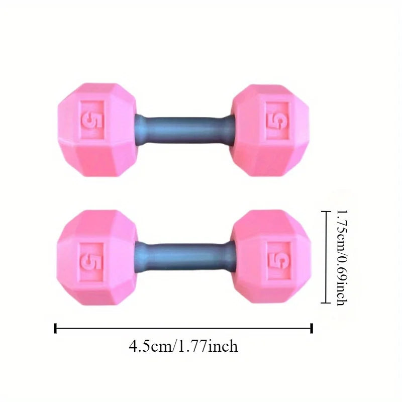 2 Pcs/set Toy Dumbbells Innovative Miniature Plastic Baby Dumbbell Set - Creative Toys for Toddlers