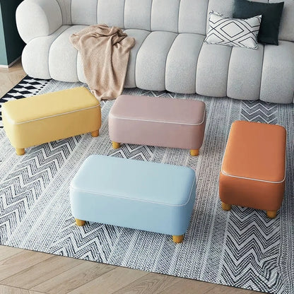 50CM Household Small Stool Sofa Low Stool Multi-Color Living Room Long Bench Shoe Changing Bedroom Furniture