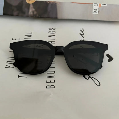 GAMBLE MONSHER Driving Sunglasses Women's UV Protection Large Small Faces Sunscreen Fashionable round Frame Glasses