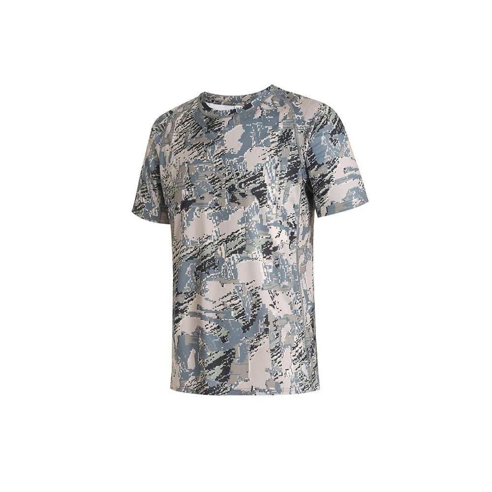 Summer Men's quick-drying printed camo hunting short sleeve T-shirt hunting wear