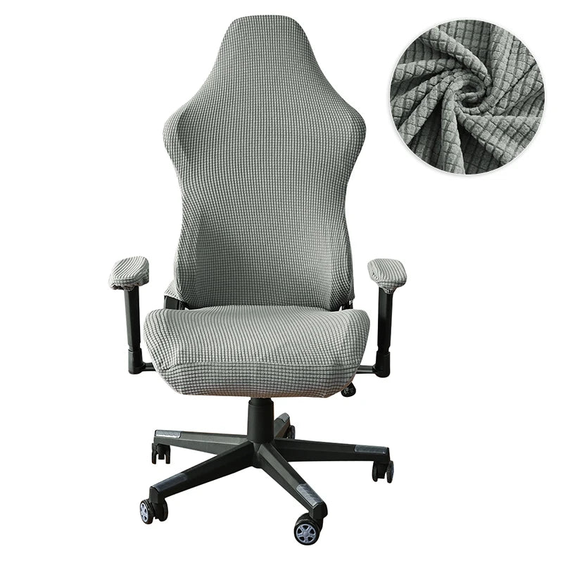 Simple Home Gaming Chair Cover Universal Computer Game Competitive Chair Seat Backrest Armrest Elastic Swivel Chair Covers Home