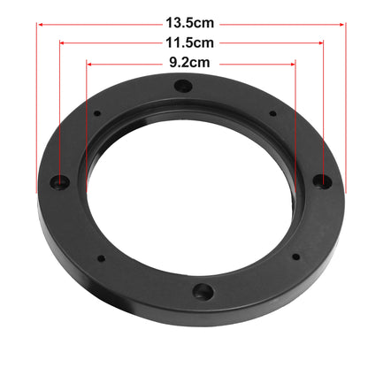 X Autohaux 2-4pcs 4 Inch 5 Inch 6.5 Inch Car Black Hollow Universal Speaker Spacer Mounting Spacer Plate Plastic 120mm ID