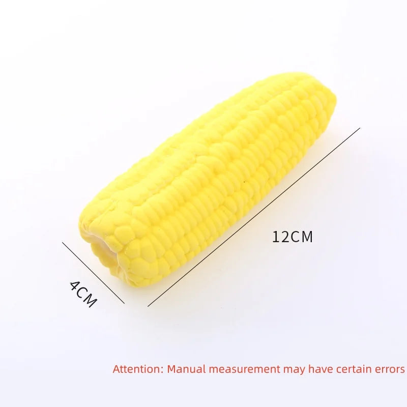 Latex Corn Shape Squeak Toys for Dogs New Pet Supplies Training Chewing Toy for Small Dogs Puppy Playing