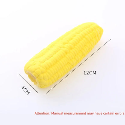 Latex Corn Shape Squeak Toys for Dogs New Pet Supplies Training Chewing Toy for Small Dogs Puppy Playing