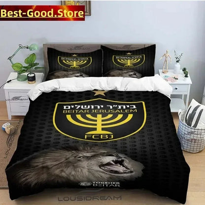 Beitar Jerusalem Fc All Season Twin Bedding Set 3 Piece Comforter Set Bed Duvet Cover Double King Comforter Cover Home Textile