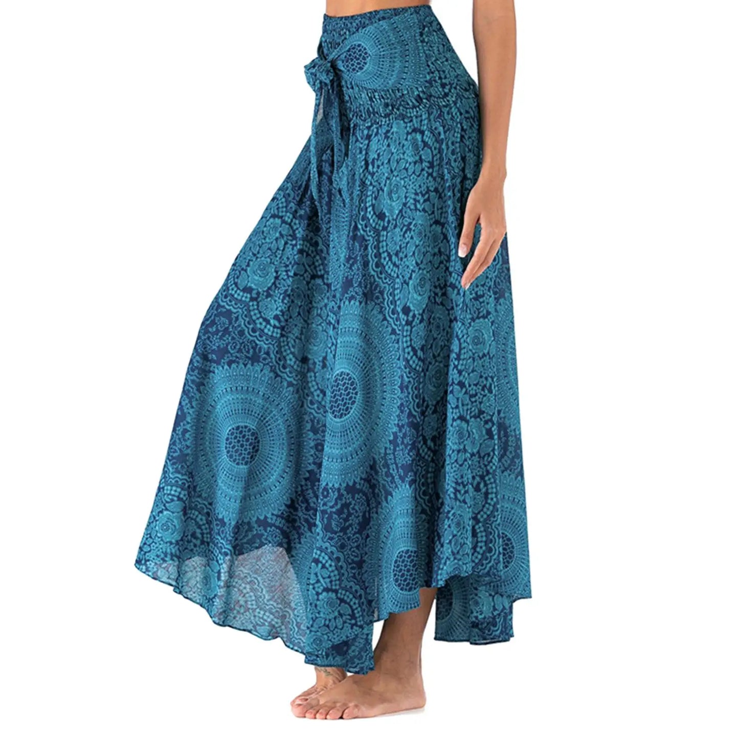 Fashion Women Skirts Flower Clothes Elastic Waist Bottom Skirt Costume