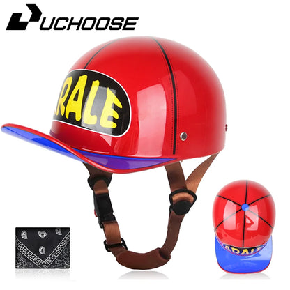 Motorcycle Helmet Electric Vehicle Riding Locomotive for Retro Half Helmet Four Seasons Universal Helmet Helmet