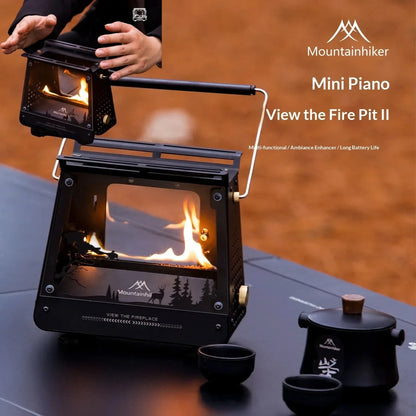 MOUNTAINHIKER Portable Oil Stove for Outdoor Cooking BBQ Tent Fire Pits Heating and Flame Heating with Handheld Stove