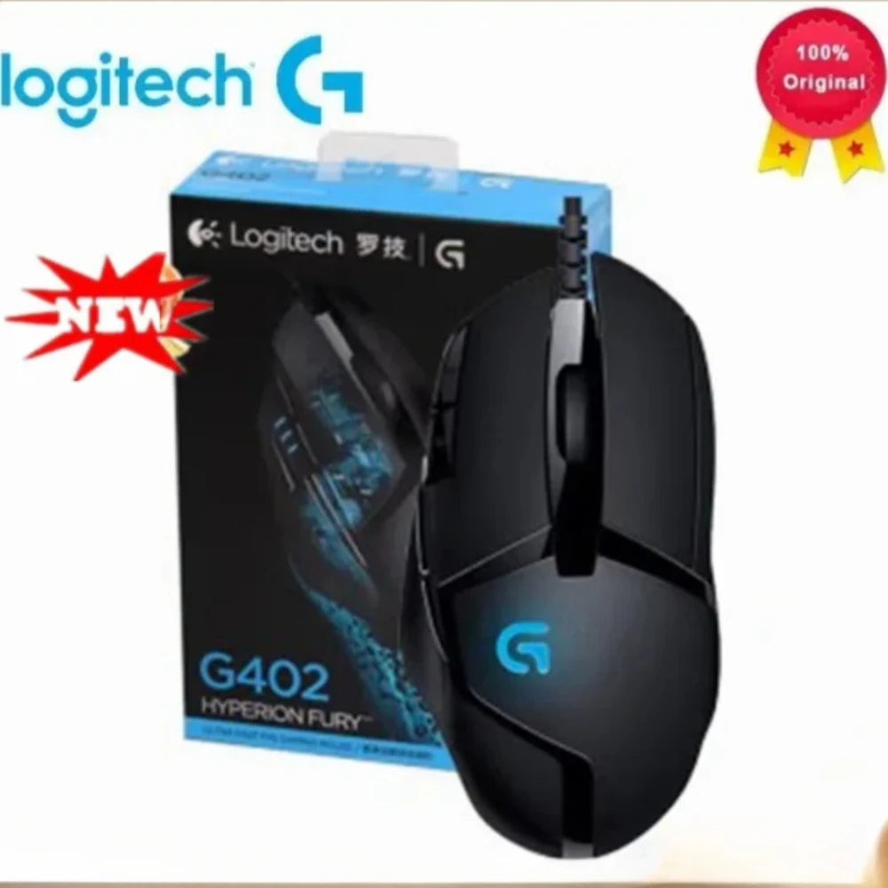 Logitech G402 Wired USB Gaming Mouse with Breathing Light 4000DPI for Mouse Gamer Competitive Gaming Mouse Logitech