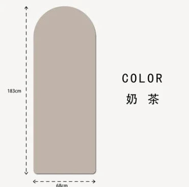 Anti Slip Custom Yoga Mats Eco Friendly Natural Rubber Oval Curve Pu Yoga Mat Arch Pill Shape Arched  Yoga Mat Thick 5mm