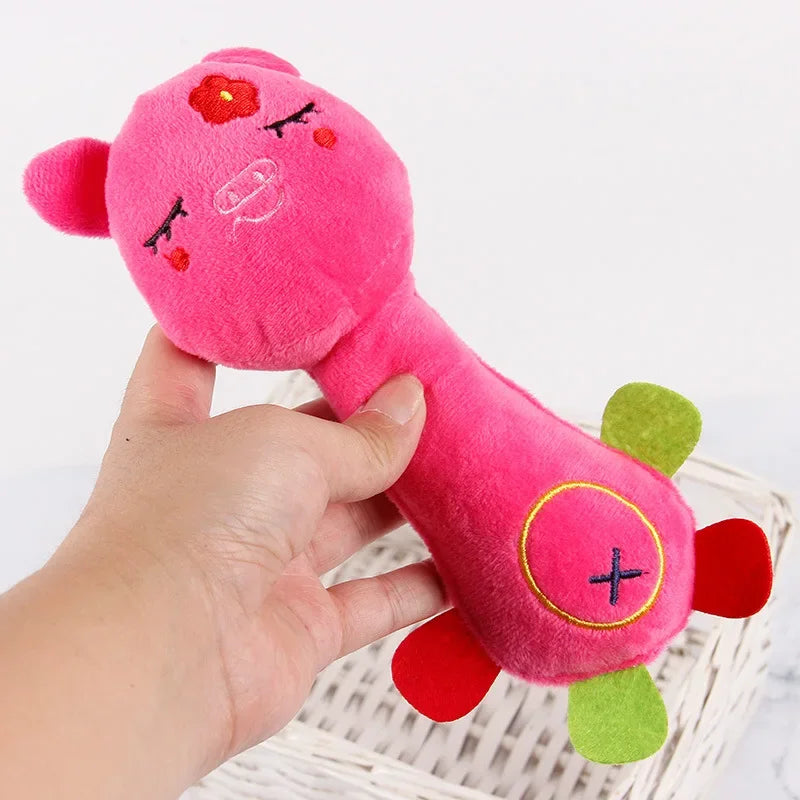 Popular creative cute animal shaped dog toys bite resistant pet grinding teeth cleaning interactive toys