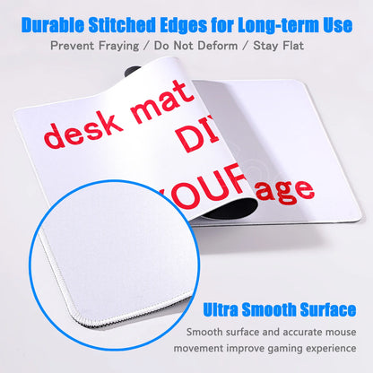 Computer Mouse Pad Desktop DIY PC Mouse Pad 900x400mm Natural Non-Slip Natural Rubber Carpet Mice Mats Custom Game Cool Mousepad