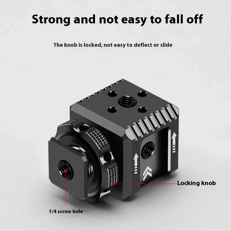 Camera Accessories Three-head Hot And Cold Shoe Base Aluminum Alloy Extension For Camera Cage Rig Variety Of Expansion Interface