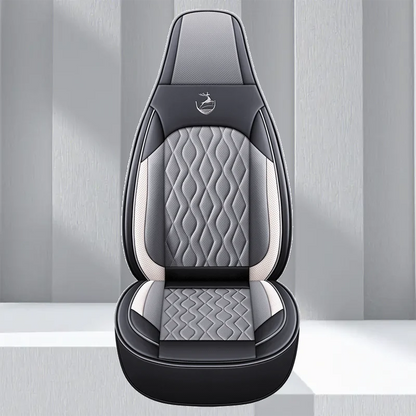Universal Single  Car Seat Cover - Full-Wrap Design  Perforated PU Leather (Breathable & Durable), All-Season Fit for Most Cars