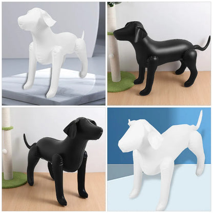 2Pcs Pet Clothing Display Dog Mannequins PVC Standing Dog Apparel Display for Shops Mannequins Standing Models