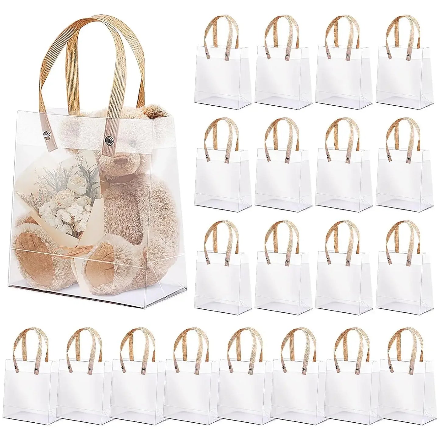 10/20PCS Holiday gift bag Eco-friendly Companion Gift Candy Bagholiday gift Birthday gift bag, anniversaries，Frosted Tote Bag