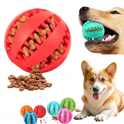 Natural Rubber Pet Dog Toys Dog Chew Toys Tooth Cleaning Treat Ball Extra-tough Interactive Elasticity Ball5cm for Pet Products