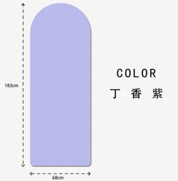 Anti Slip Custom Yoga Mats Eco Friendly Natural Rubber Oval Curve Pu Yoga Mat Arch Pill Shape Arched  Yoga Mat Thick 5mm