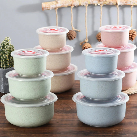 3 food storage containers, lunch box with lid, microwave storage containers for cooking, meal preparation, daily use.