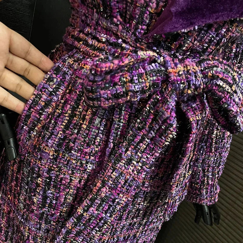 Female Overcoat 2025 New Fashion Lapel Women Woolen Coat Autumn Winter High Quality Temperament Women Woolen Coat Overcoat Y249