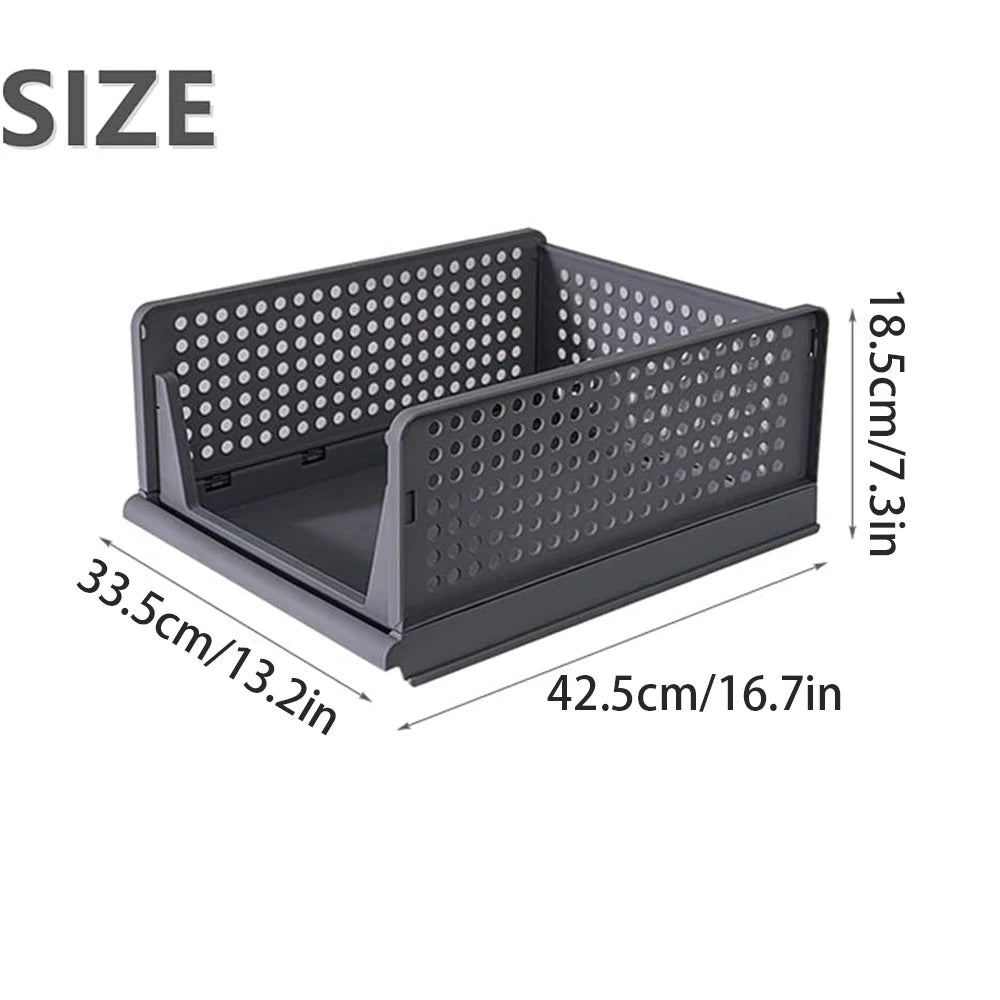 Clothing Storage Drawer, Large-capacity Foldable Storage Basket, Storage Box, Household Clothing Storage Drawer, Storage Shelf