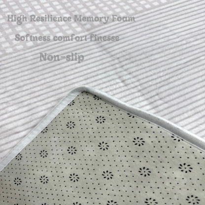 VIKAMA Modern Cigarette Shaped Floor Mat Living Room Bedroom Resting Area Soft and Machine Washable Home Decoration