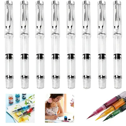 Color piston brushes, watercolor brushes, self-priming paint pens (mix your own paint) for painting, calligraphy and coloring