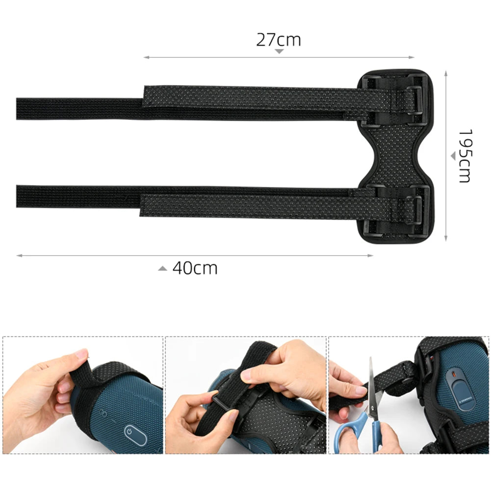 Speaker Holder Mount for Bike/GOLF Cart/Boat Railing Adjustable Strap Bicycle Speaker Stand Bracket for JBL Flip 6 5 /Charge 5